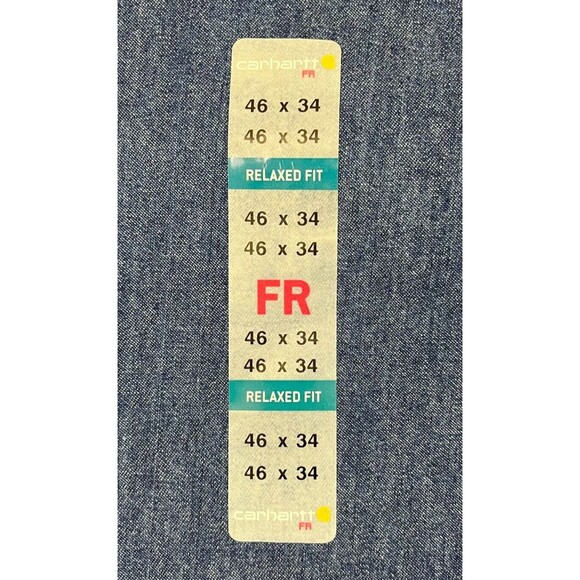 NEW Carhartt Flame Resistant FR Jeans Mens 46x34 Relaxed FRB100 DNM Actual 45x33 - Picture 8 of 13